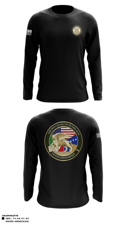 Vicenza Field Office 4611375 Long Sleeve Performance Shirt - 4