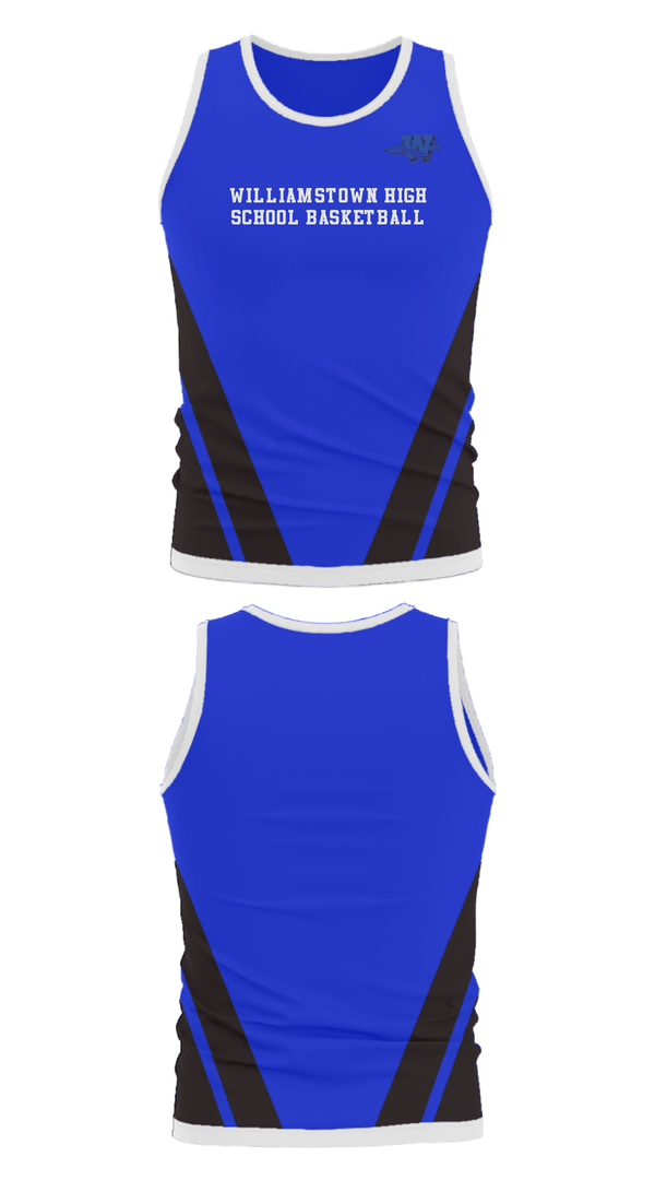 Tank Top, Williamstown High School Basketball, Women's Basketball, Teamtime, Team time, sublimation, custom sports apparel, team uniforms, spirit wear, spiritwear, sports uniforms, custom shirts, team store, custom team store, fundraiser sports, apparel fundraiser