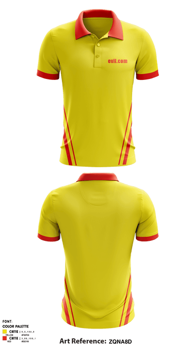 evil.com 26369469 Short Sleeve Performance Polo - 1