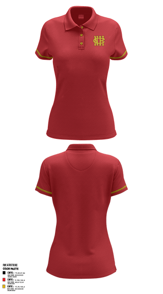 Women's Short Sleeve Performance Polo, North College Hill High School Basketball, Women's Basketball, Teamtime, Team time, sublimation, custom sports apparel, team uniforms, spirit wear, spiritwear, sports uniforms, custom shirts, team store, custom team store, fundraiser sports, apparel fundraiser