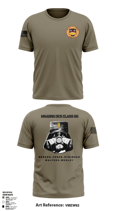 MSARNG OCS Class 66 93679555 Short Sleeve Performance Shirt - 53