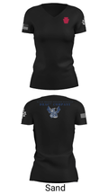 D Co 103rd BEB 81673350 Women's Short Sleeve V-neck Shirt - 24