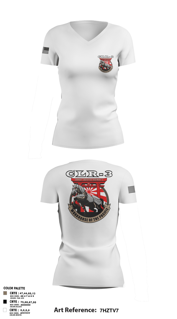 Women's Short Sleeve Vneck Shirt, CLR-3, Marines, Teamtime, Team time, sublimation, custom sports apparel, team uniforms, spirit wear, spiritwear, sports uniforms, custom shirts, team store, custom team store, fundraiser sports, apparel fundraiser