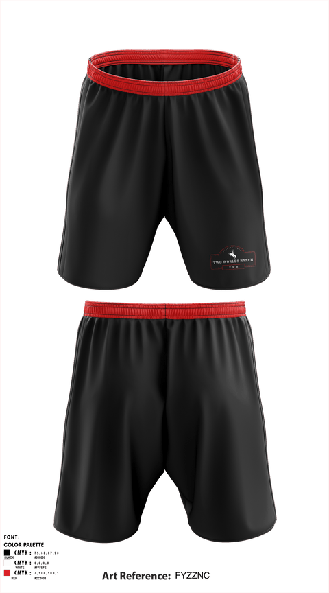 Athletic Shorts With Pockets, Two Worlds Ranch, , Teamtime, Team time, sublimation, custom sports apparel, team uniforms, spirit wear, spiritwear, sports uniforms, custom shirts, team store, custom team store, fundraiser sports, apparel fundraiser