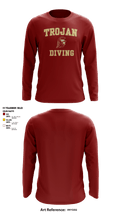 University Of Southern California Diving 38780209 Long Sleeve Performance Shirt - 6