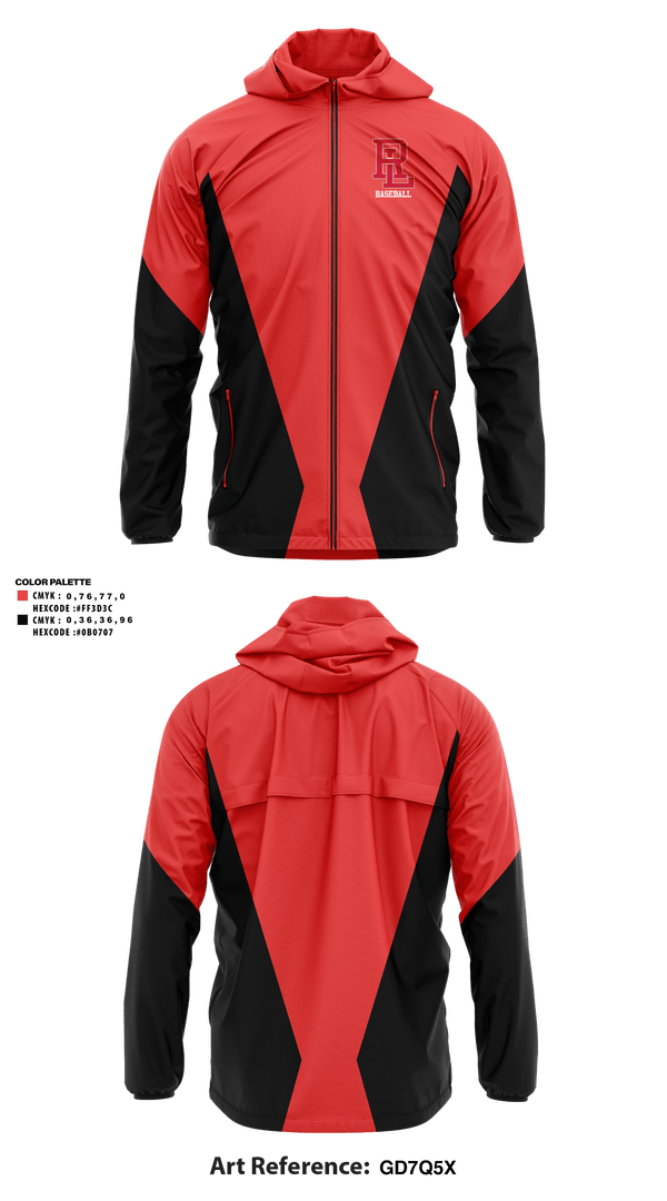 Windbreaker, RL Middle, Baseball, Teamtime, Team time, sublimation, custom sports apparel, team uniforms, spirit wear, spiritwear, sports uniforms, custom shirts, team store, custom team store, fundraiser sports, apparel fundraiser
