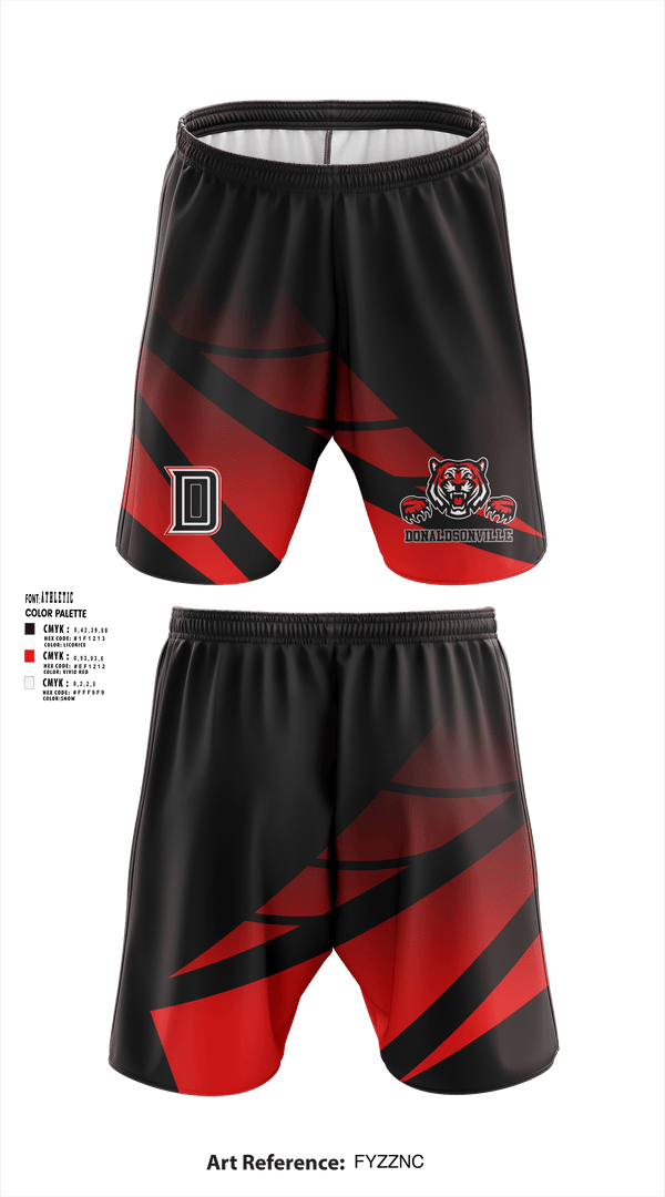 Athletic Shorts With Pockets, Donaldsonville, Football, Teamtime, Team time, sublimation, custom sports apparel, team uniforms, spirit wear, spiritwear, sports uniforms, custom shirts, team store, custom team store, fundraiser sports, apparel fundraiser