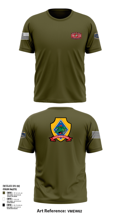 3rd AAV 1st Marines DivAmphibious assault, vehicle, 14229202 Short Sleeve Performance Shirt - 1