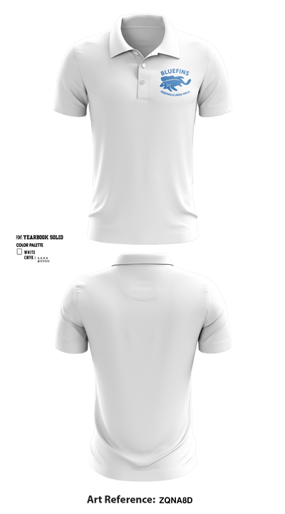 Foothills Area YMCA Swimming 18108135 Short Sleeve Performance Polo - 2
