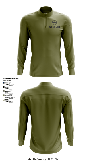 Quarter Zip Jacket, Stealth customs, , Teamtime, Team time, sublimation, custom sports apparel, team uniforms, spirit wear, spiritwear, sports uniforms, custom shirts, team store, custom team store, fundraiser sports, apparel fundraiser