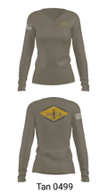 Resource Management Training Battalion 37478088 Women's Long Sleeve V-neck Shirt - 41