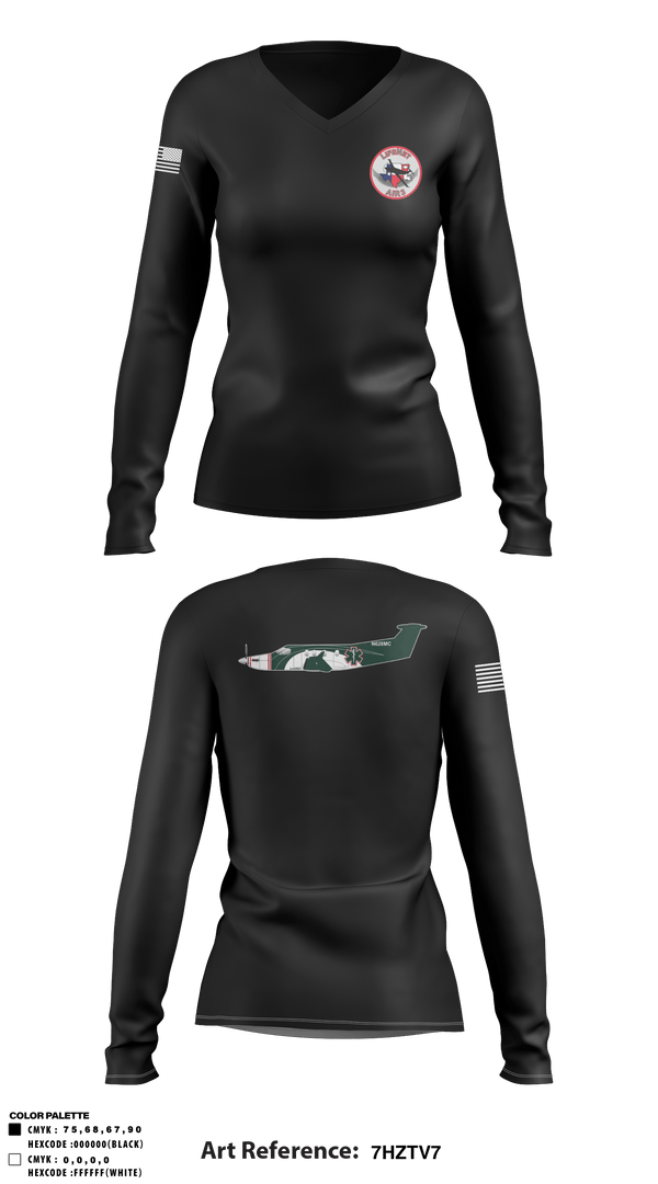 Women's Long Sleeve Vneck Shirt, , Fire Department, Teamtime, Team time, sublimation, custom sports apparel, team uniforms, spirit wear, spiritwear, sports uniforms, custom shirts, team store, custom team store, fundraiser sports, apparel fundraiser
