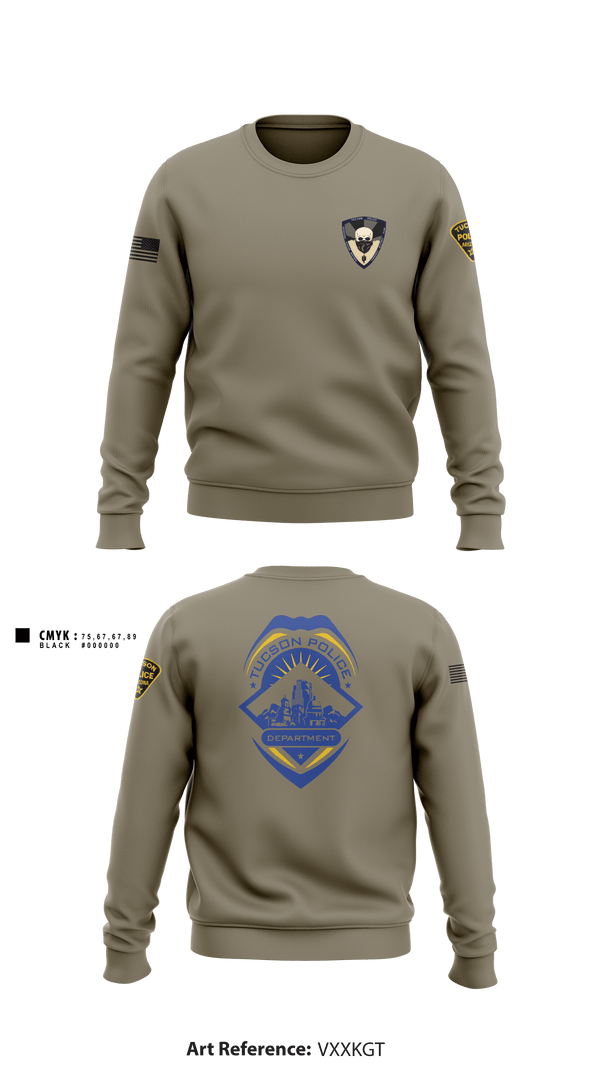 Crew Neck Sweatshirt, , Police, Teamtime, Team time, sublimation, custom sports apparel, team uniforms, spirit wear, spiritwear, sports uniforms, custom shirts, team store, custom team store, fundraiser sports, apparel fundraiser