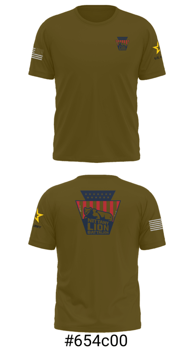 Nittany Lion Battalion 19698812 Short Sleeve Performance Shirt - 31
