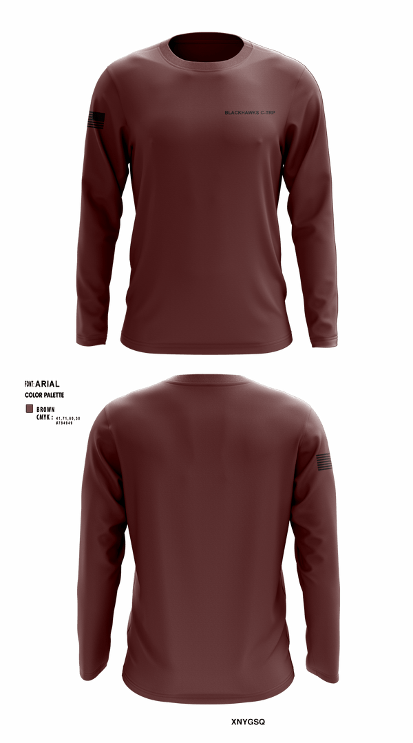 Long Sleeve Performance Shirt, Blackhawks C-TRP, Army, Teamtime, Team time, sublimation, custom sports apparel, team uniforms, spirit wear, spiritwear, sports uniforms, custom shirts, team store, custom team store, fundraiser sports, apparel fundraiser
