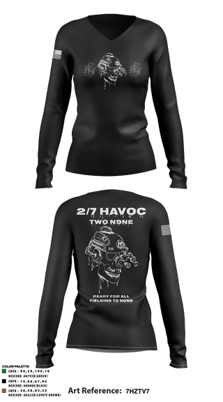 Women's Long Sleeve Vneck Shirt, , Marines, Teamtime, Team time, sublimation, custom sports apparel, team uniforms, spirit wear, spiritwear, sports uniforms, custom shirts, team store, custom team store, fundraiser sports, apparel fundraiser