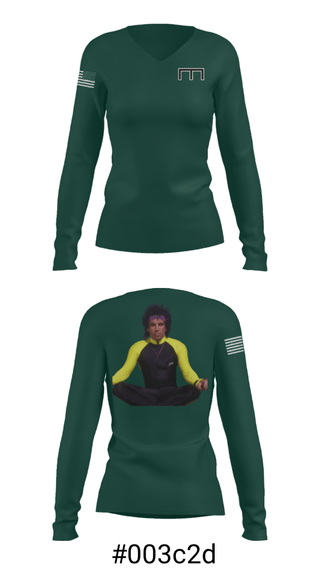 Women's Long Sleeve Vneck Shirt, , Army, Teamtime, Team time, sublimation, custom sports apparel, team uniforms, spirit wear, spiritwear, sports uniforms, custom shirts, team store, custom team store, fundraiser sports, apparel fundraiser