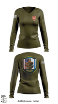 13TH Missile Defense Battery 47346318 Women's Long Sleeve V-neck Shirt - 1