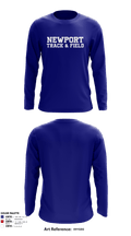 Newport High School Track & Field 49757231 Long Sleeve Performance Shirt - 1