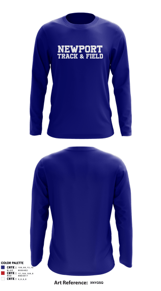 Long Sleeve Performance Shirt, Newport High School Track & Field, Track & Field, Teamtime, Team time, sublimation, custom sports apparel, team uniforms, spirit wear, spiritwear, sports uniforms, custom shirts, team store, custom team store, fundraiser sports, apparel fundraiser