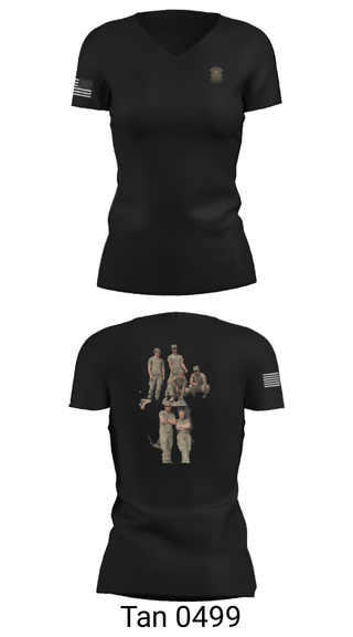 Women's Short Sleeve Vneck Shirt, , Army, Teamtime, Team time, sublimation, custom sports apparel, team uniforms, spirit wear, spiritwear, sports uniforms, custom shirts, team store, custom team store, fundraiser sports, apparel fundraiser