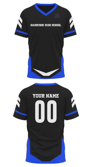 Mens Soccer Jersey, Harrison High School, Spirit Store, Teamtime, Team time, sublimation, custom sports apparel, team uniforms, spirit wear, spiritwear, sports uniforms, custom shirts, team store, custom team store, fundraiser sports, apparel fundraiser