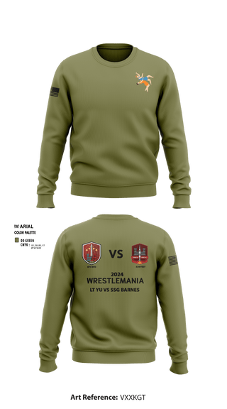 Crew Neck Sweatshirt, 673 EFD/ 334 FEST, Army, Teamtime, Team time, sublimation, custom sports apparel, team uniforms, spirit wear, spiritwear, sports uniforms, custom shirts, team store, custom team store, fundraiser sports, apparel fundraiser