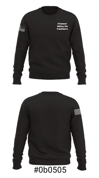 Crew Neck Sweatshirt, Pioneer Valley HS Panthers, Women's Basketball, Teamtime, Team time, sublimation, custom sports apparel, team uniforms, spirit wear, spiritwear, sports uniforms, custom shirts, team store, custom team store, fundraiser sports, apparel fundraiser
