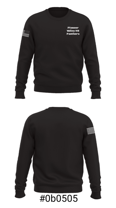 Pioneer Valley HS Panthers 49239487 Crew Neck Sweatshirt - 16