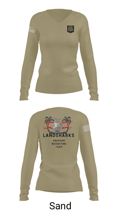22ND RRB 50594442 Women's Long Sleeve V-neck Shirt - 40