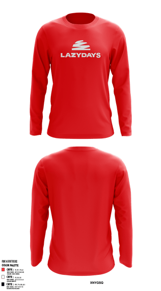 Long Sleeve Performance Shirt, Lazy DaysLazy Days, , Teamtime, Team time, sublimation, custom sports apparel, team uniforms, spirit wear, spiritwear, sports uniforms, custom shirts, team store, custom team store, fundraiser sports, apparel fundraiser