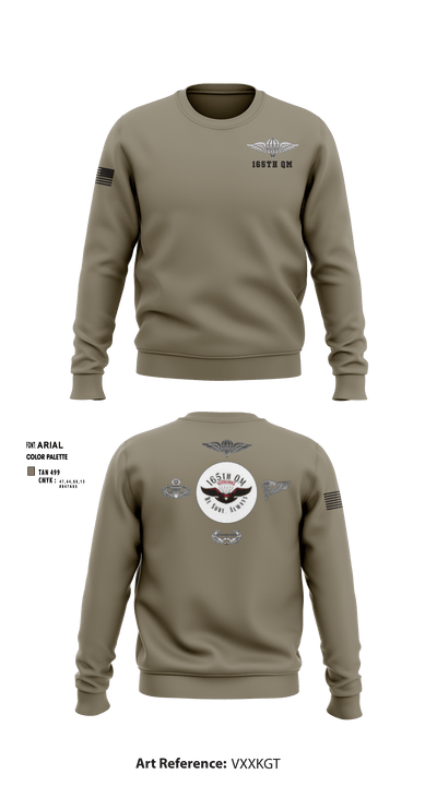 165th Quartermaster 50925110 Crew Neck Sweatshirt - 3