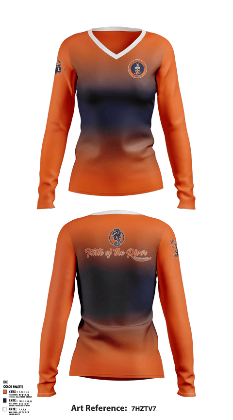 Women's Long Sleeve Vneck Shirt, Christchurch School Basketball, Women's Basketball, Teamtime, Team time, sublimation, custom sports apparel, team uniforms, spirit wear, spiritwear, sports uniforms, custom shirts, team store, custom team store, fundraiser sports, apparel fundraiser