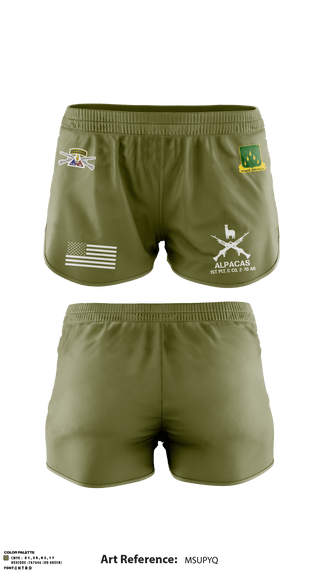Track Shorts, 1ST PLT ALPACAS, Army, Teamtime, Team time, sublimation, custom sports apparel, team uniforms, spirit wear, spiritwear, sports uniforms, custom shirts, team store, custom team store, fundraiser sports, apparel fundraiser