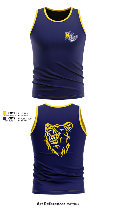 David Brearley High School Track 63405109 Men's Track Singlet - 2
