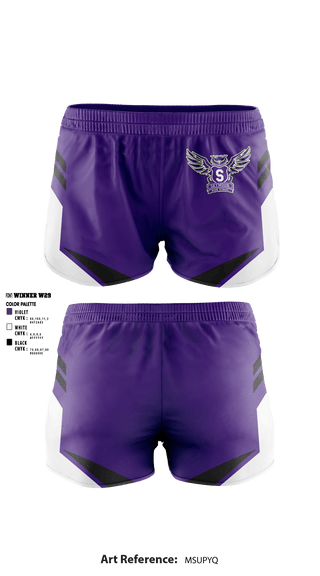 Women's Shorts, Seymour High School Gymnastics, Spirit Store, Teamtime, Team time, sublimation, custom sports apparel, team uniforms, spirit wear, spiritwear, sports uniforms, custom shirts, team store, custom team store, fundraiser sports, apparel fundraiser