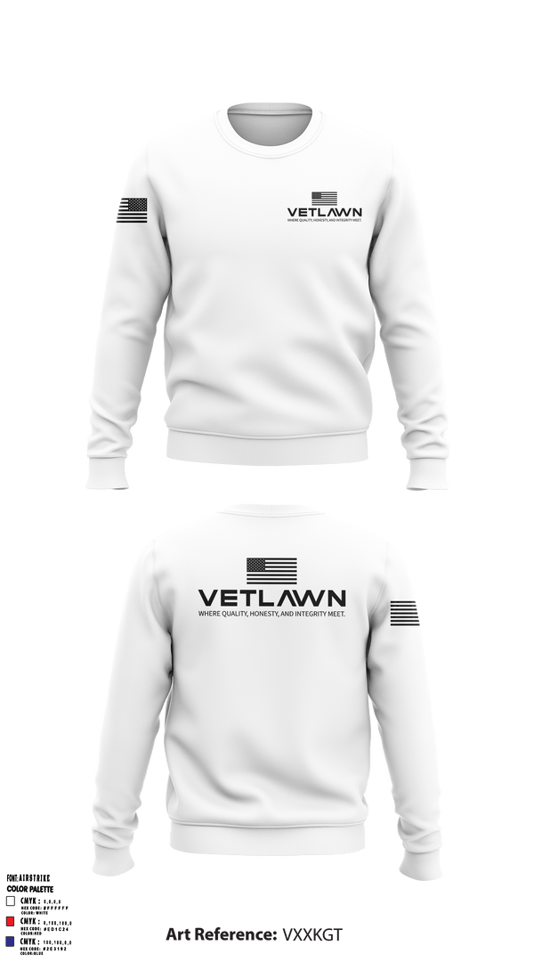 Crew Neck Sweatshirt, VetLawn, Army, Teamtime, Team time, sublimation, custom sports apparel, team uniforms, spirit wear, spiritwear, sports uniforms, custom shirts, team store, custom team store, fundraiser sports, apparel fundraiser