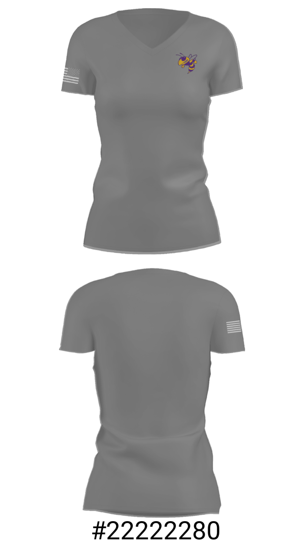 Women's Short Sleeve Vneck Shirt, Greenville High School Golf, Golf, Teamtime, Team time, sublimation, custom sports apparel, team uniforms, spirit wear, spiritwear, sports uniforms, custom shirts, team store, custom team store, fundraiser sports, apparel fundraiser
