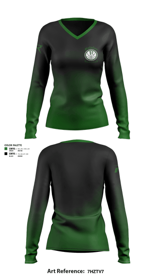 Women's Long Sleeve Vneck Shirt, Rainier High School Basketball, Women's Basketball, Teamtime, Team time, sublimation, custom sports apparel, team uniforms, spirit wear, spiritwear, sports uniforms, custom shirts, team store, custom team store, fundraiser sports, apparel fundraiser
