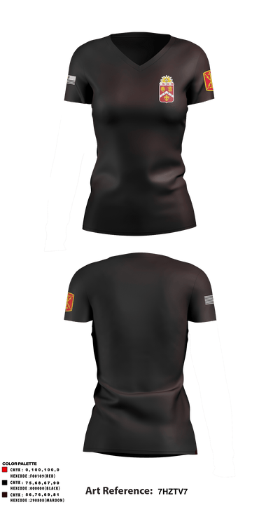 1-3 FA 23301758 Women's Short Sleeve V-neck Shirt - 3