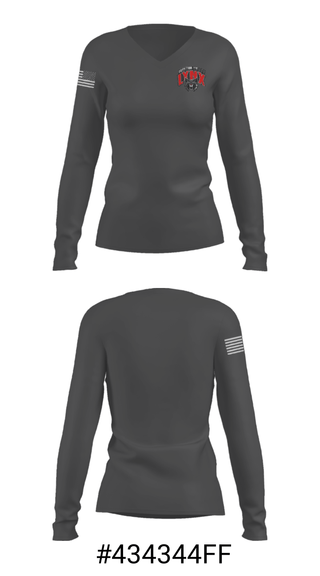 Women's Long Sleeve Vneck Shirt, Brandon Valley High School Dance, Spirit Store, Teamtime, Team time, sublimation, custom sports apparel, team uniforms, spirit wear, spiritwear, sports uniforms, custom shirts, team store, custom team store, fundraiser sports, apparel fundraiser