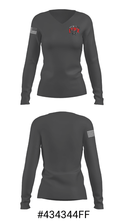 Brandon Valley High School Dance 90961379 Women's Long Sleeve V-neck Shirt - 25