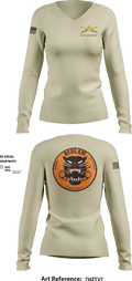 HHC 1-635TH AR 81955696 Women's Long Sleeve V-neck Shirt - 5
