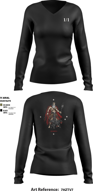 Women's Long Sleeve Vneck Shirt, v 1/1, Marines, Teamtime, Team time, sublimation, custom sports apparel, team uniforms, spirit wear, spiritwear, sports uniforms, custom shirts, team store, custom team store, fundraiser sports, apparel fundraiser