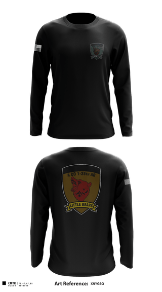 Long Sleeve Performance Shirt, A Co. 1-25 AB, Army, Teamtime, Team time, sublimation, custom sports apparel, team uniforms, spirit wear, spiritwear, sports uniforms, custom shirts, team store, custom team store, fundraiser sports, apparel fundraiser