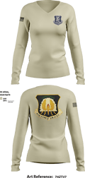 Walton Braves 9881156 Women's Long Sleeve V-neck Shirt - 1