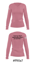 Maximum Effort 31100923 Women's Long Sleeve V-neck Shirt - 37
