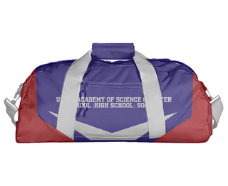 Duffle Bag, Utica Academy of Science Charter School (High School) Soccer, Men's Soccer, Teamtime, Team time, sublimation, custom sports apparel, team uniforms, spirit wear, spiritwear, sports uniforms, custom shirts, team store, custom team store, fundraiser sports, apparel fundraiser