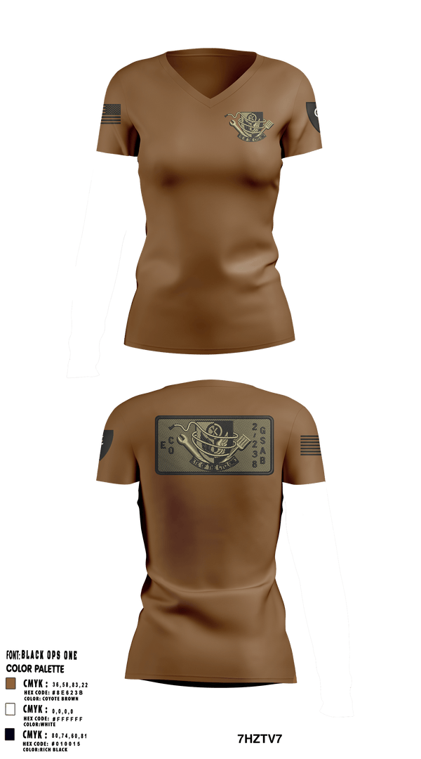 Women's Short Sleeve Vneck Shirt, 1438th CTC, National Guard, Teamtime, Team time, sublimation, custom sports apparel, team uniforms, spirit wear, spiritwear, sports uniforms, custom shirts, team store, custom team store, fundraiser sports, apparel fundraiser
