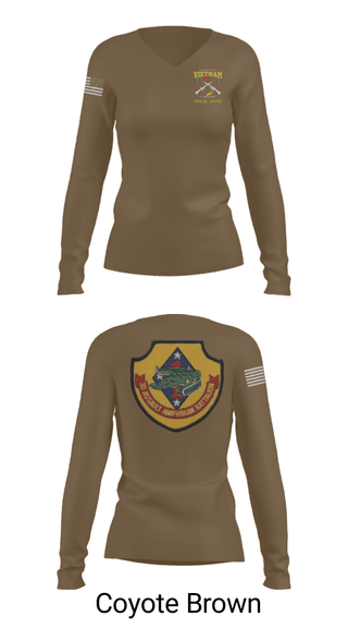 Women's Long Sleeve Vneck Shirt, , Marines, Teamtime, Team time, sublimation, custom sports apparel, team uniforms, spirit wear, spiritwear, sports uniforms, custom shirts, team store, custom team store, fundraiser sports, apparel fundraiser